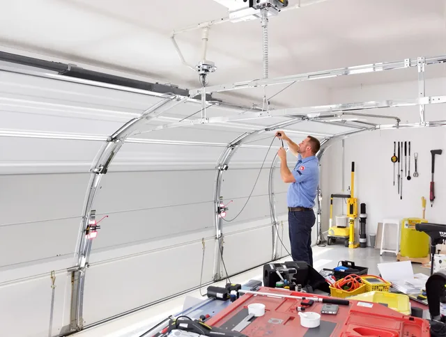 Garage door cable repair service by Hemet Garage Door Repair in Hemet