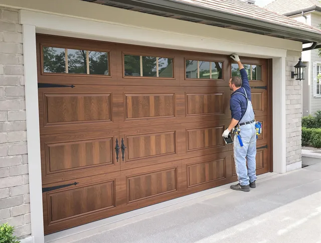 Custom garage door showcase by Hemet Garage Door Repair in Hemet