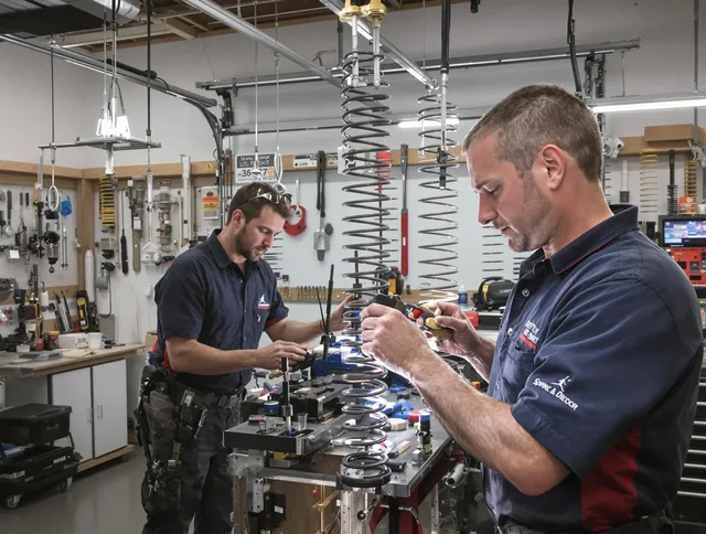 Garage door spring repair service by Hemet Garage Door Repair in Hemet
