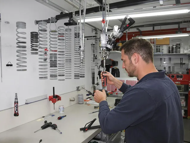 Hemet Garage Door Repair safety certified technician performing precision spring replacement in Hemet